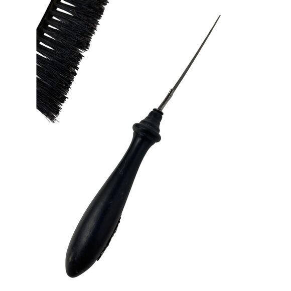 Victorian Vanity 6 PC Set Wood Ornate Decorated Nail Tools Shoe Horn Button Hook - Picture 9 of 12